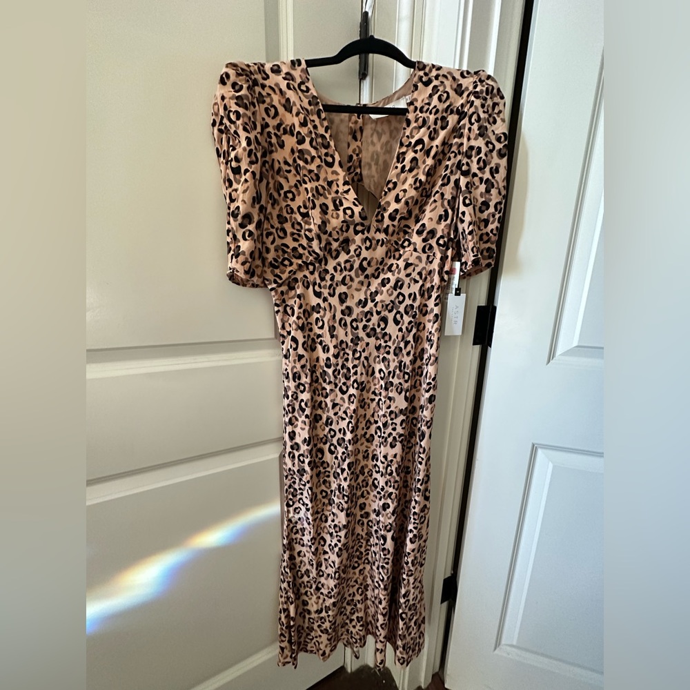 Leopard slip dress NWT - size M